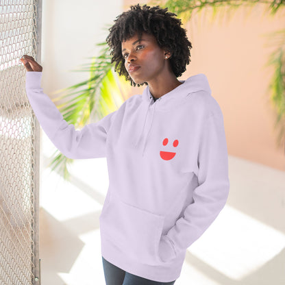 Hoodie — "SMILE: Small Miracles In Life Exist" Fleece Pullover
