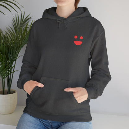 Hoodie — 'Small Miracles In Life Exist' Minimal Smiley Pullover