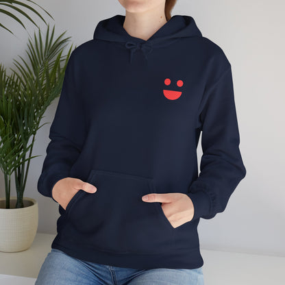 Hoodie — 'Small Miracles In Life Exist' Minimal Smiley Pullover