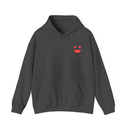 Hoodie — 'Small Miracles In Life Exist' Minimal Smiley Pullover