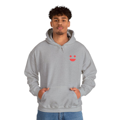 Hoodie — 'Small Miracles In Life Exist' Minimal Smiley Pullover