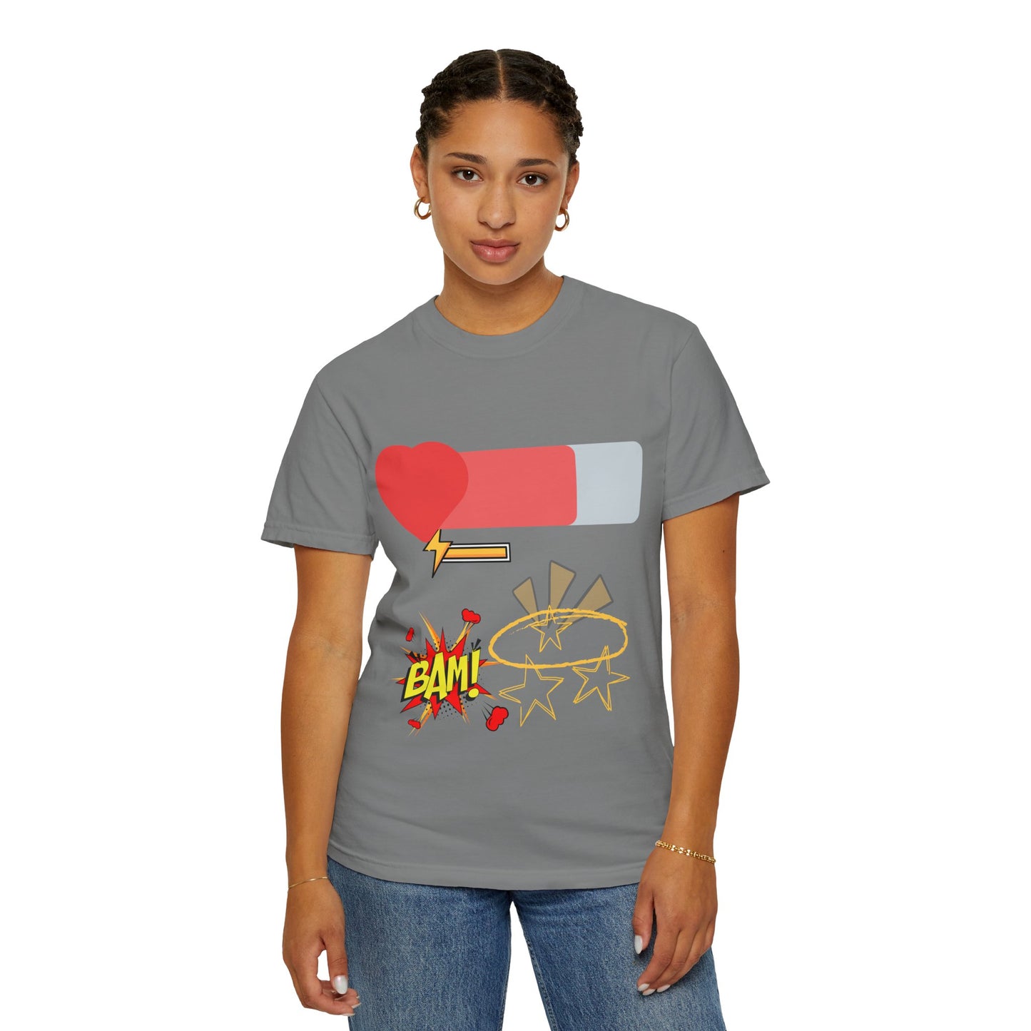 Empowered Vibes Unisex T-Shirt - Heartbeat and Resilience Design