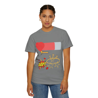 Empowered Vibes Unisex T-Shirt - Heartbeat and Resilience Design