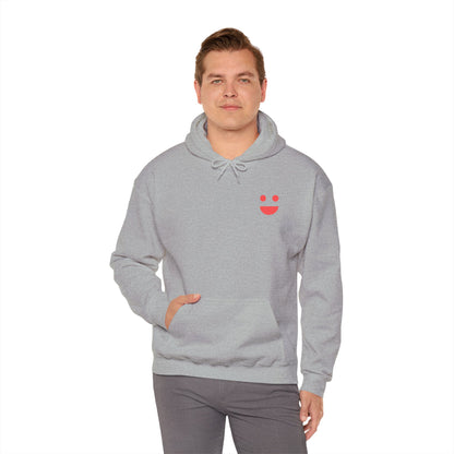 Hoodie — 'Small Miracles In Life Exist' Minimal Smiley Pullover