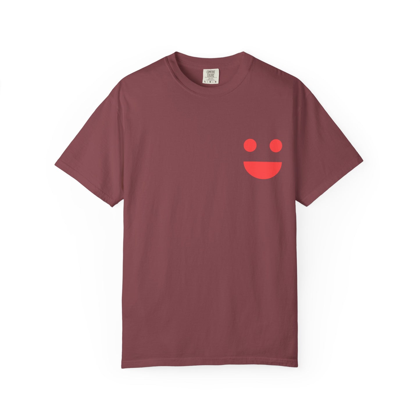 Smile Pocket Tee — “Small Miracles in Life Exist” Inspirational Graphic T-Shirt