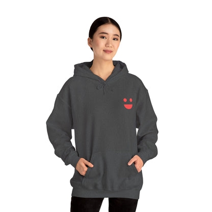 Hoodie — 'Small Miracles In Life Exist' Minimal Smiley Pullover
