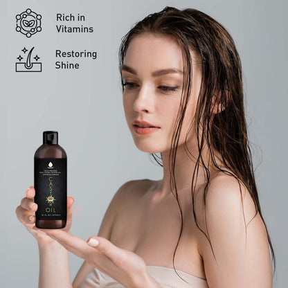 Pursonic Essential Oils & Skin Care Mega Bundle – 100% Pure Golden Jojoba Oil, Rosehip Oil, Sweet Almond Oil, Fractionated Coconut Oil, and Castor Oil - DCCXIV.store