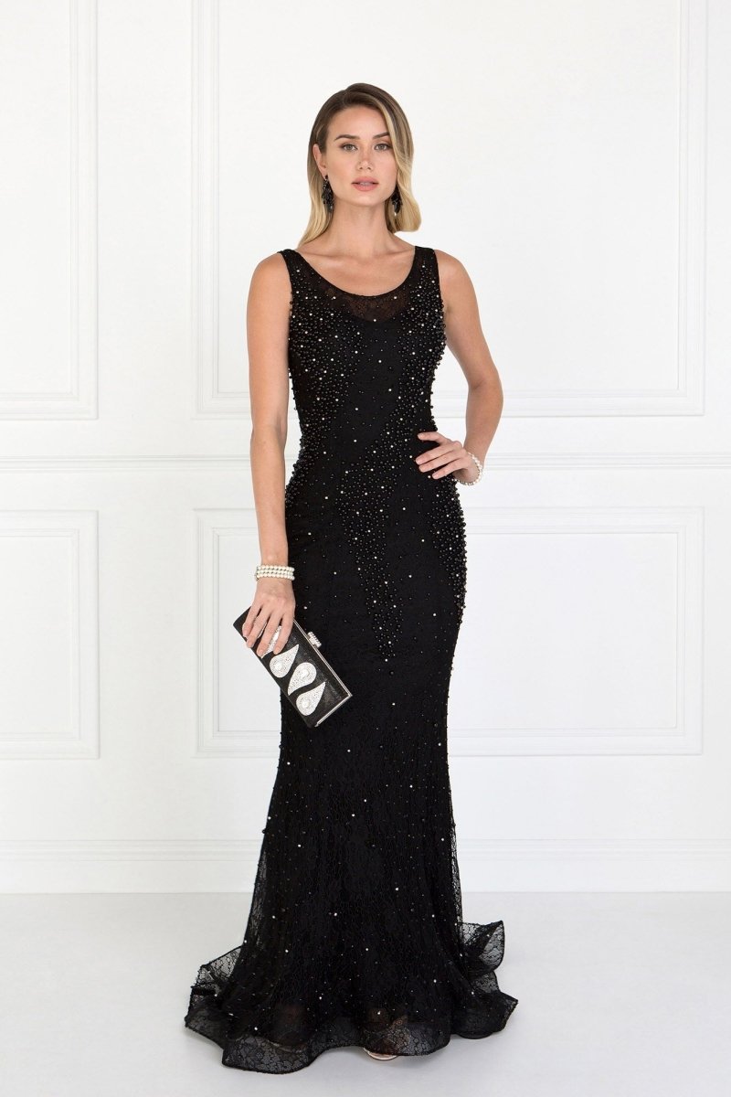 Lace Mermaid Long Dress with Beads Embellished - DCCXIV.storeNightgown
