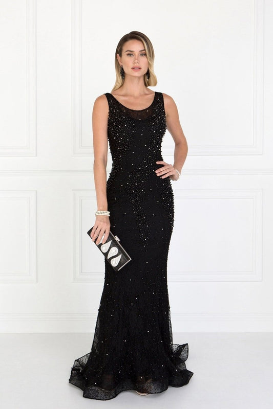 Lace Mermaid Long Dress with Beads Embellished - DCCXIV.storeNightgown