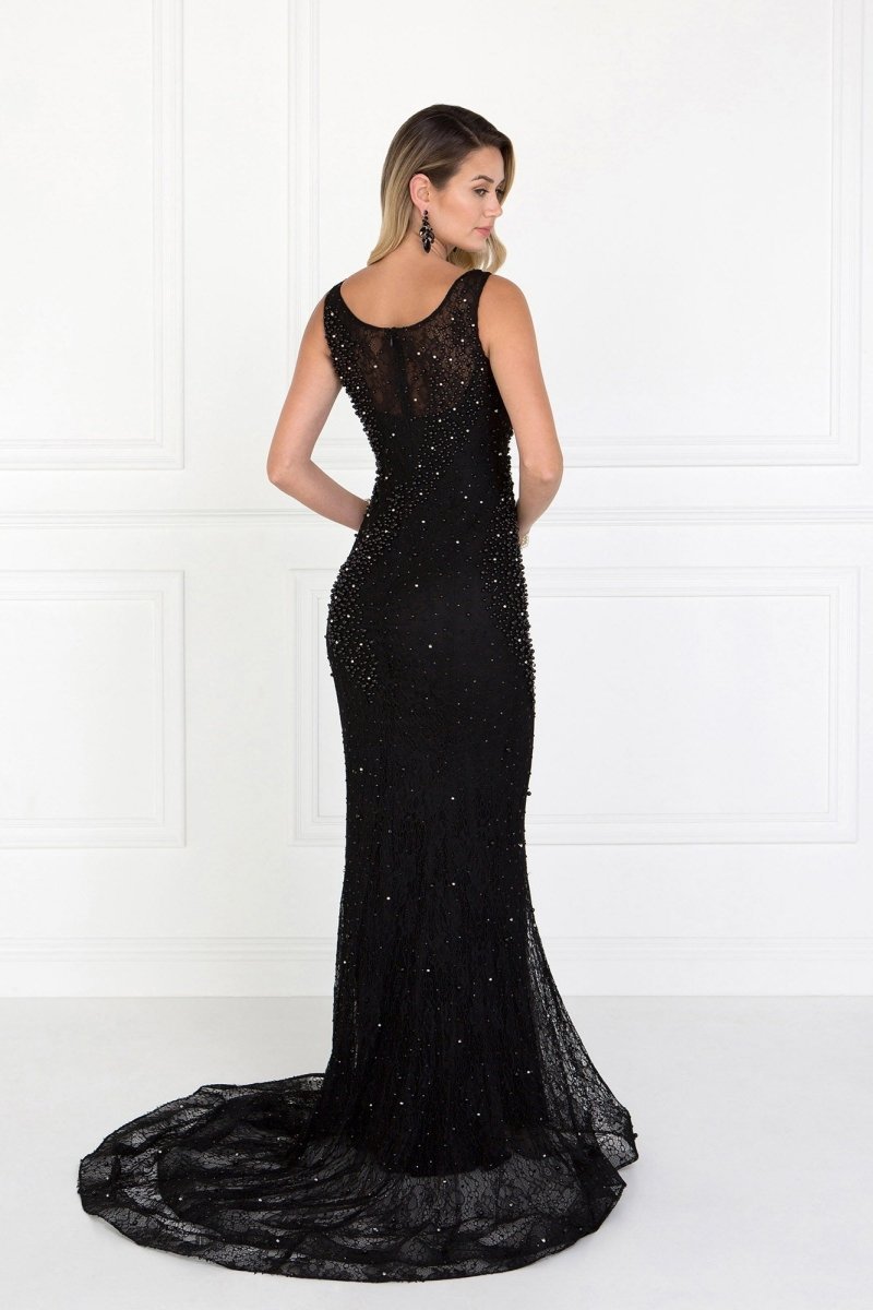 Lace Mermaid Long Dress with Beads Embellished - DCCXIV.storeNightgown