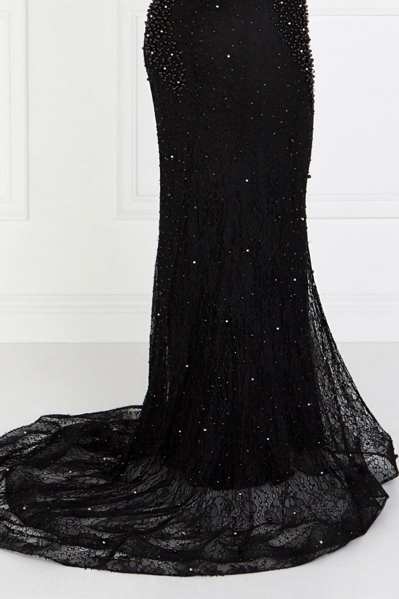 Lace Mermaid Long Dress with Beads Embellished - DCCXIV.storeNightgown