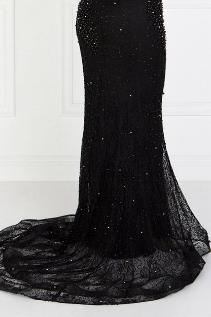 Lace Mermaid Long Dress with Beads Embellished - DCCXIV.storeNightgown